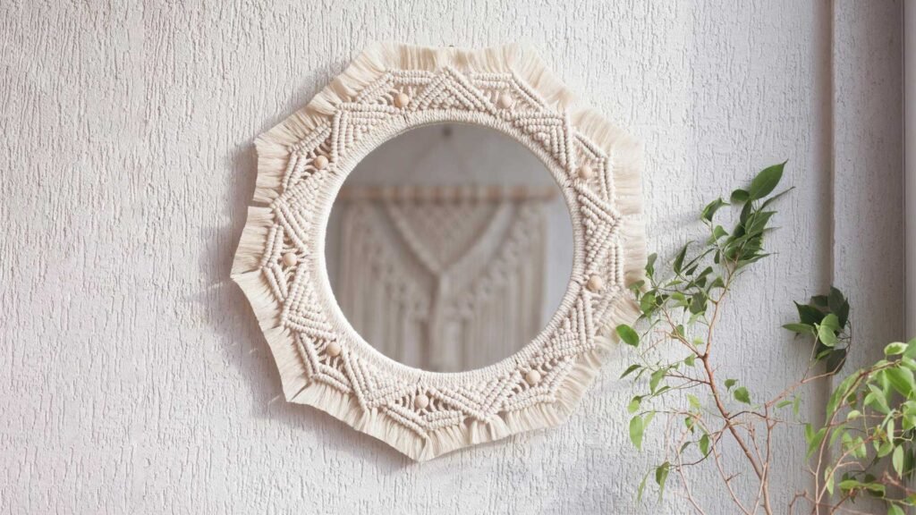 DIY your circle mirror with your crafts.