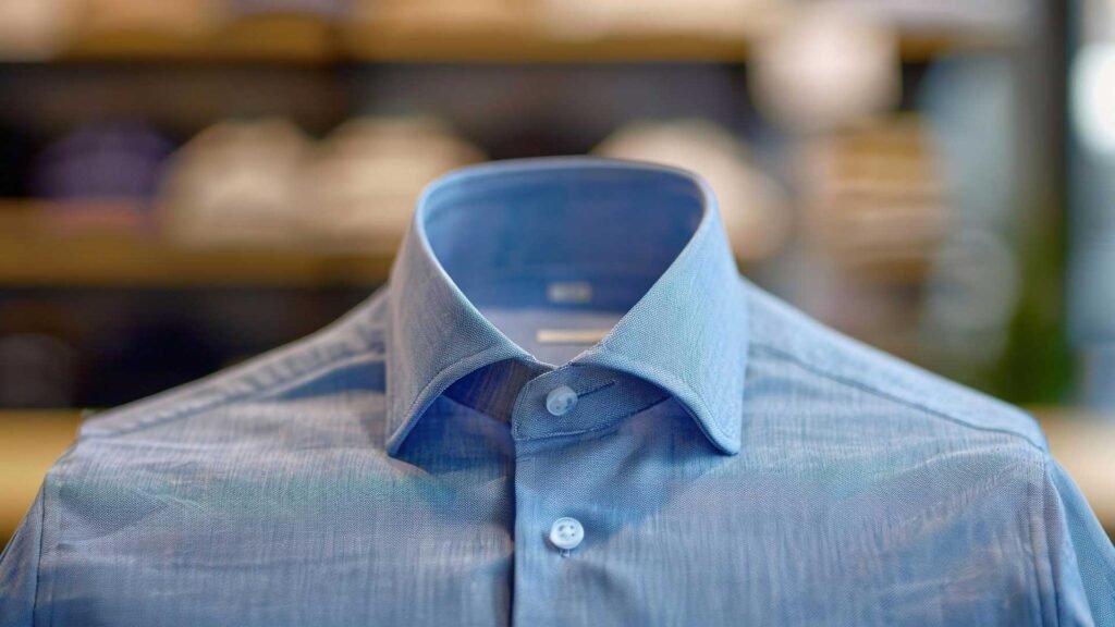 Straight collar for dress shirts.