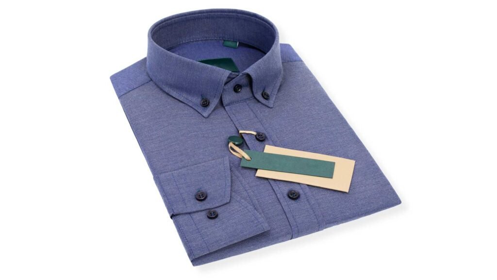 Button down collar shirts.