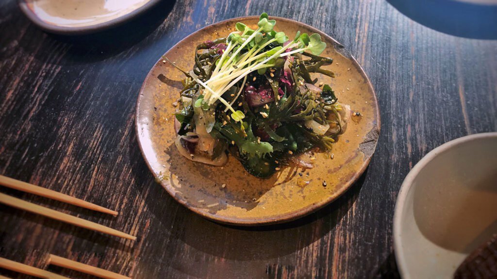 sea vegetables in a plate